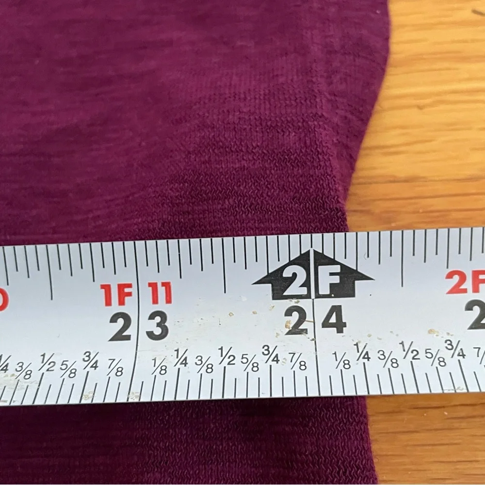 Eileen Fisher Women XL Purple Top Crop Boxy Square Neckline Hemp Organic Cotton - Picture 10 of 15